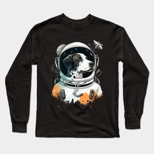 Pointer dog astronaut Long Sleeve T-Shirt